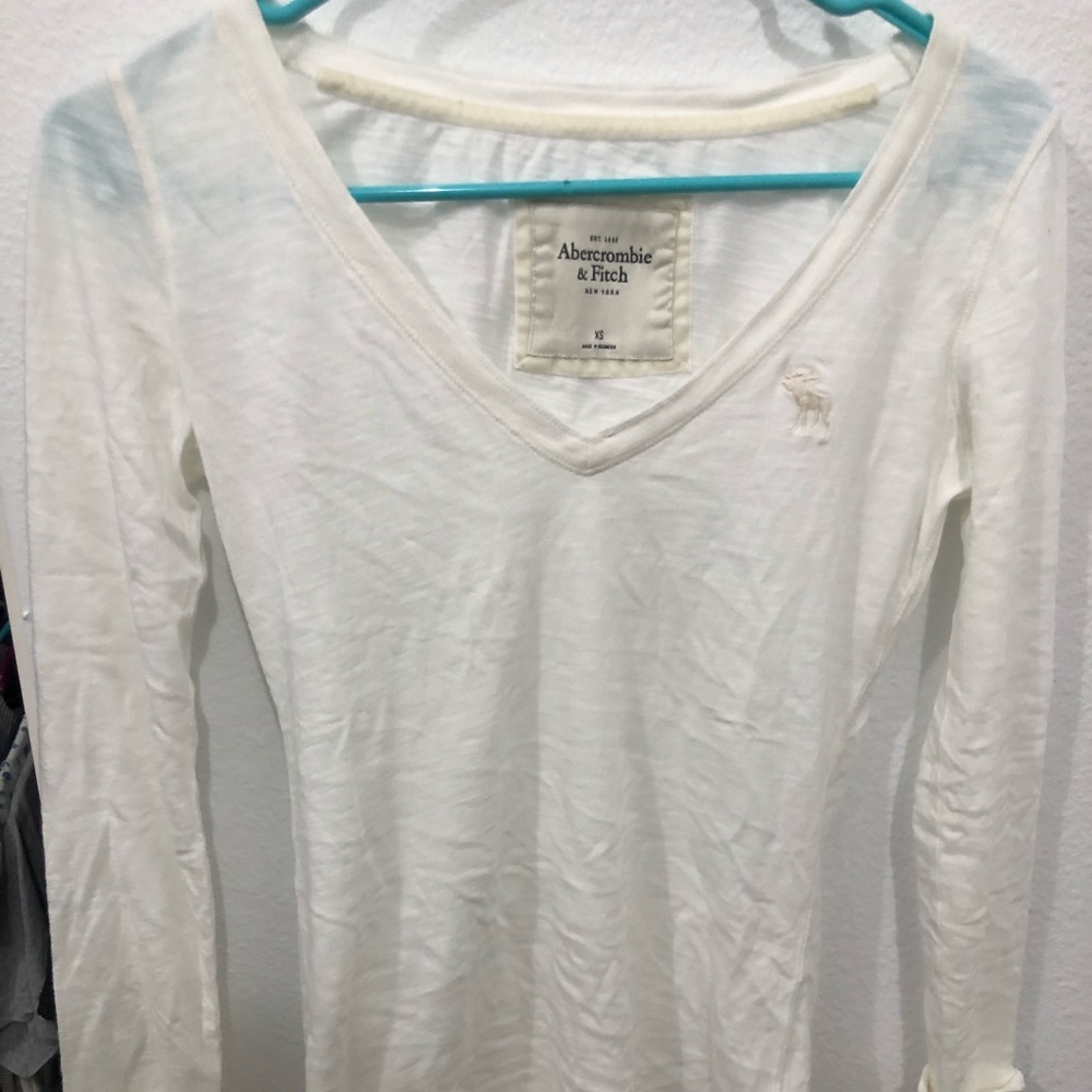 White Long Sleeves Top